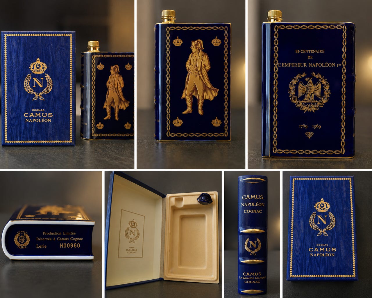 Camus Cognac Napoleon Bicentenaire Limoges med original eske