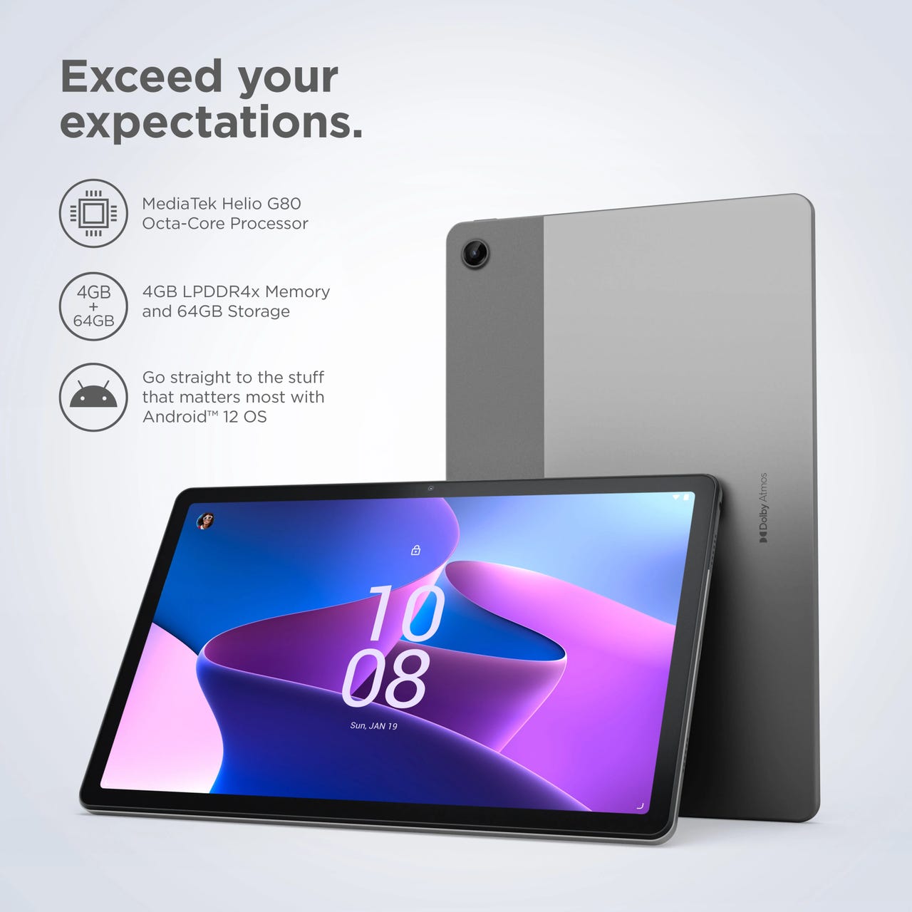 2 x Lenovo Tab M10 (3rd Gen) + beskyttelse!!! Genialt for voksne