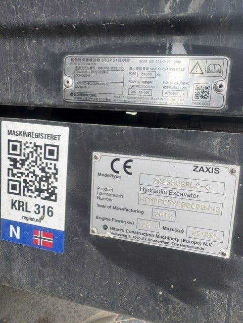Hitachi ZX225LC-6 – bilde 8 av 22