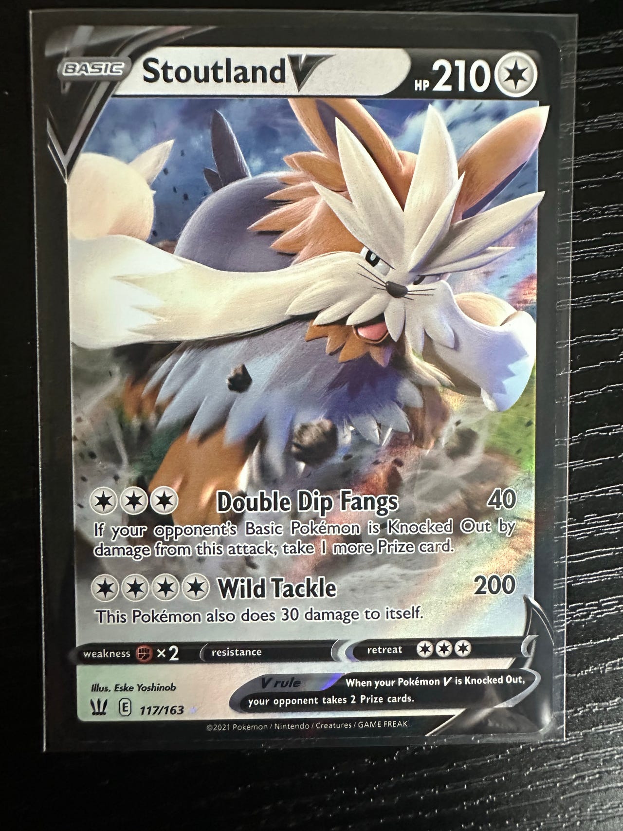 stoutland v pokemon card value - 157/163 Full Art Ultra Rare Colorless Rule stoutland v pokemon card value