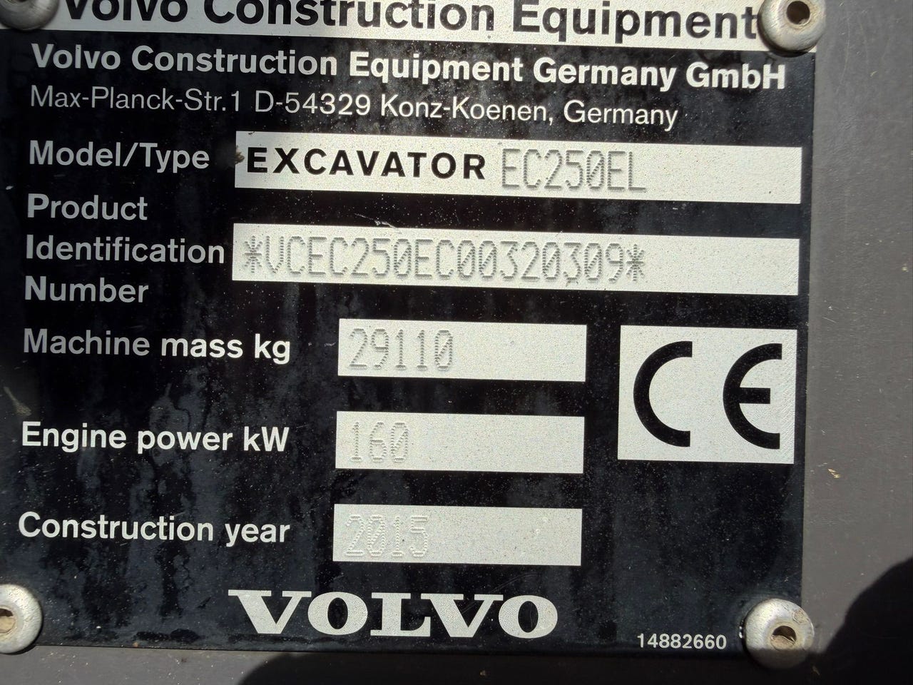 Volvo EC250 EL – bilde 20 av 27
