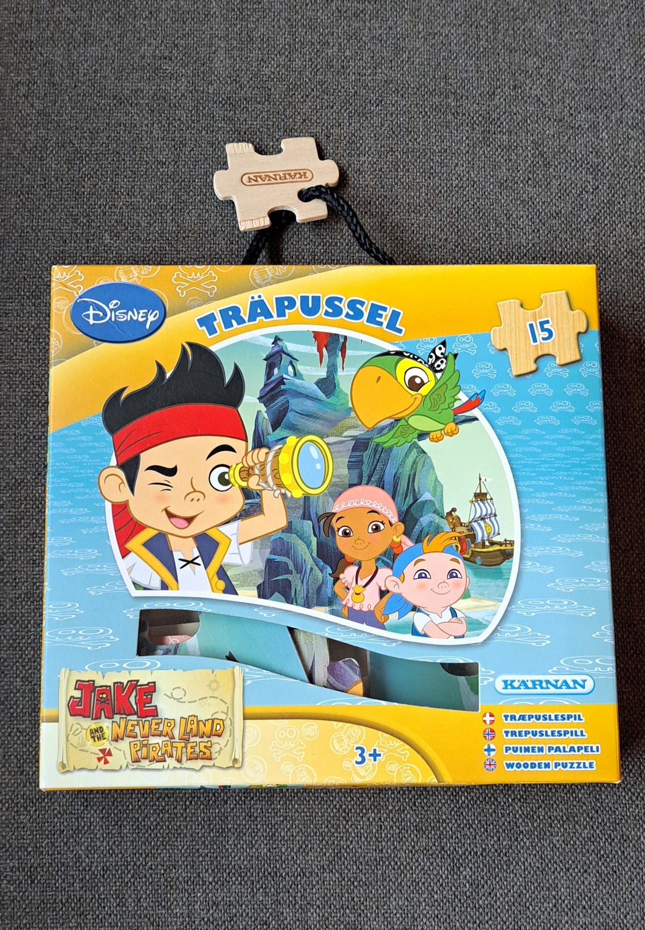 Disney Jake og sjørøverne tråpuslespill 15 brikker | FINN-torget