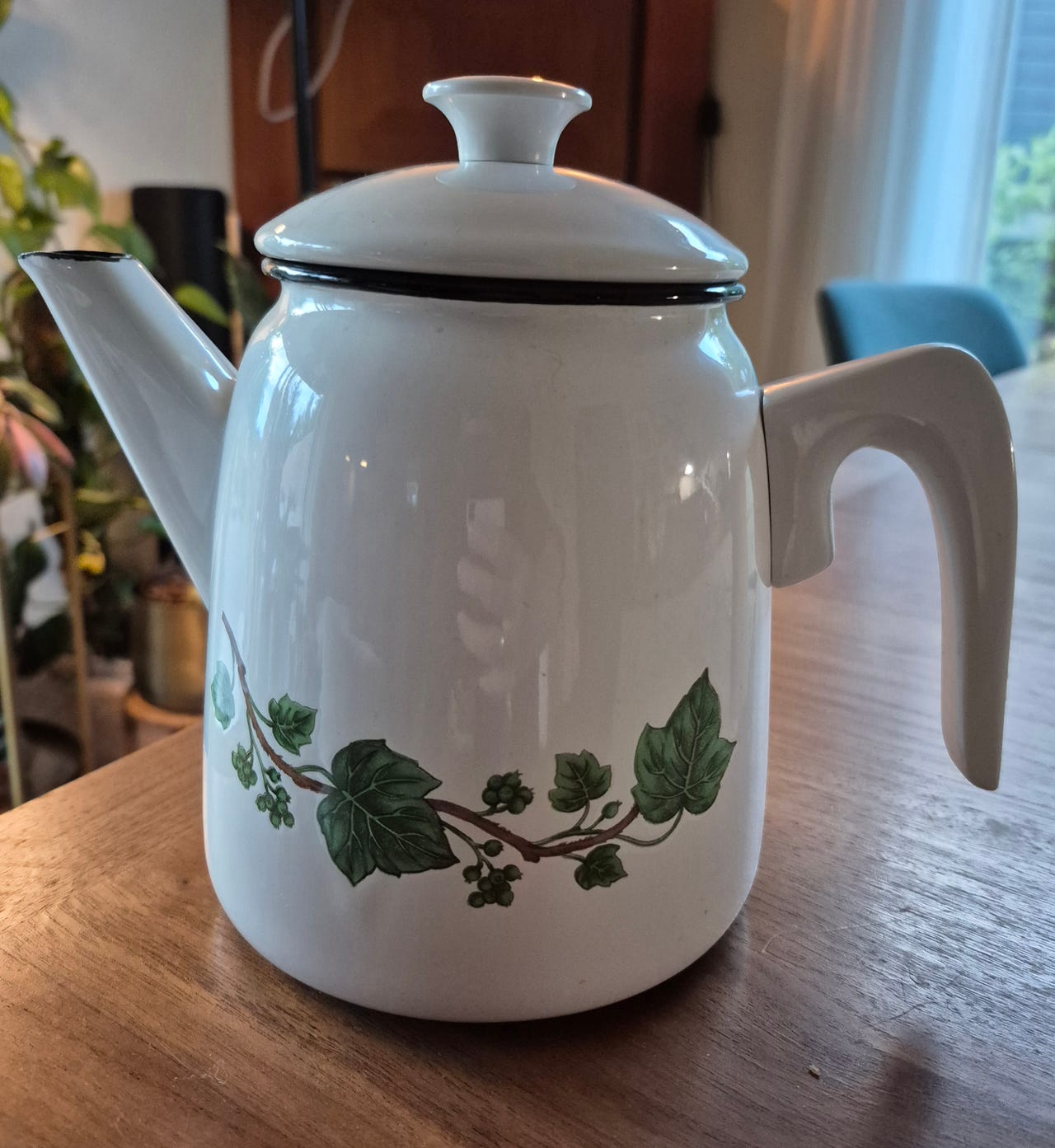 Vintage svensk emaljekanne