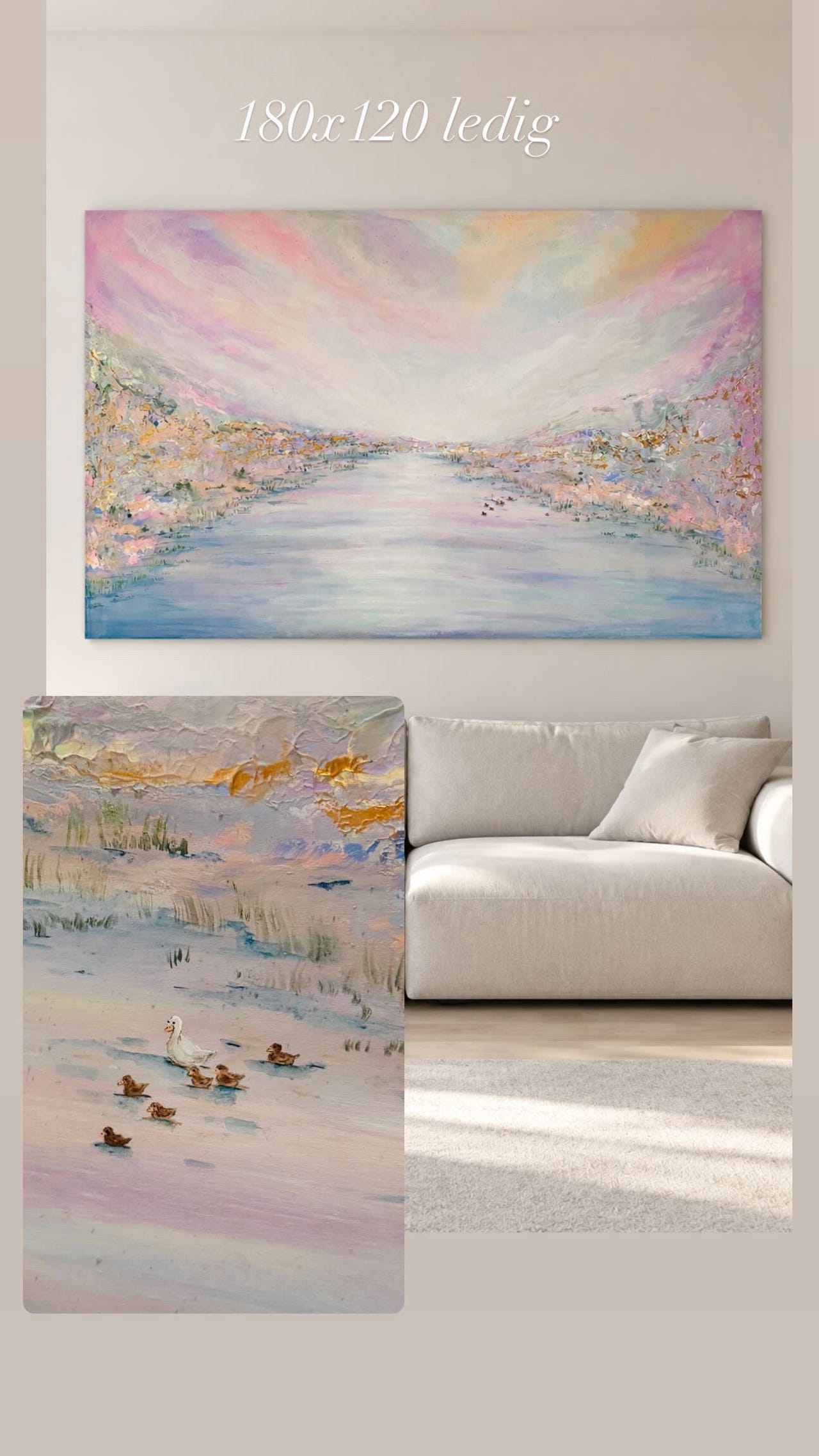 Original kunst maleri bilde 180x120