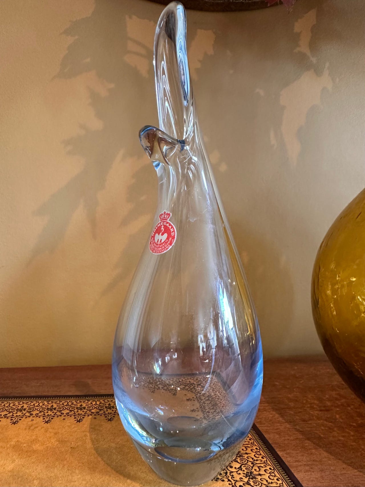 Holmegaard glassvase «Duckling» - signert Per Lütken