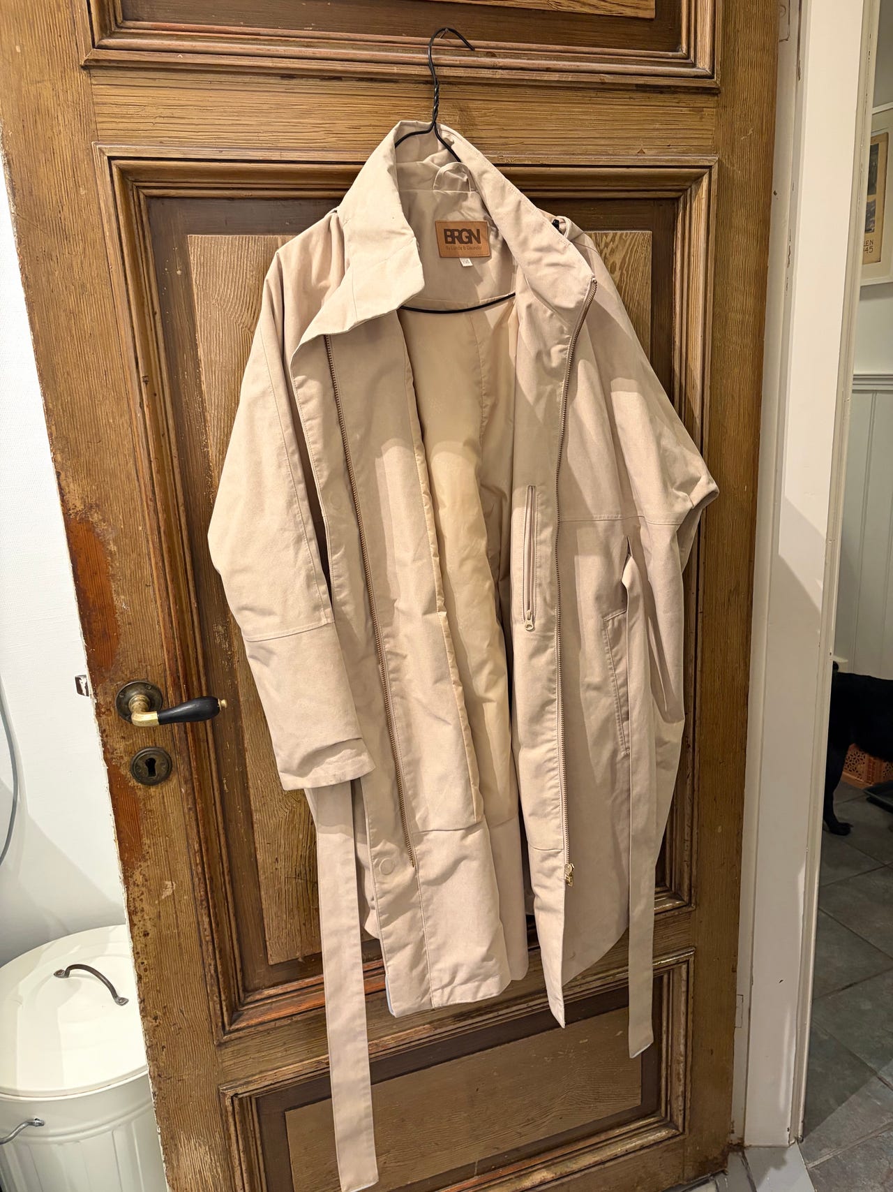 BRGN Bris Poncho XS/S beige