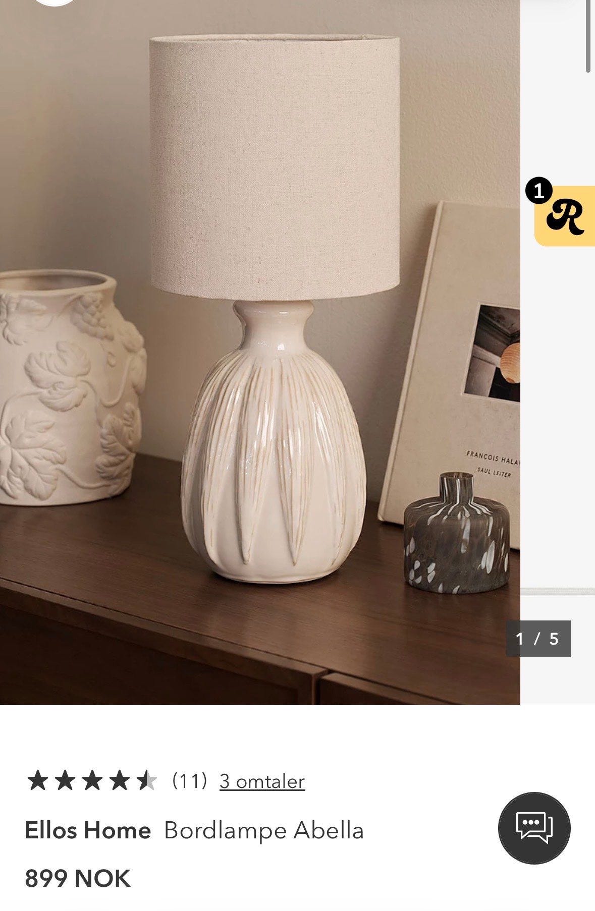 Bordlampe abella fra ellos home