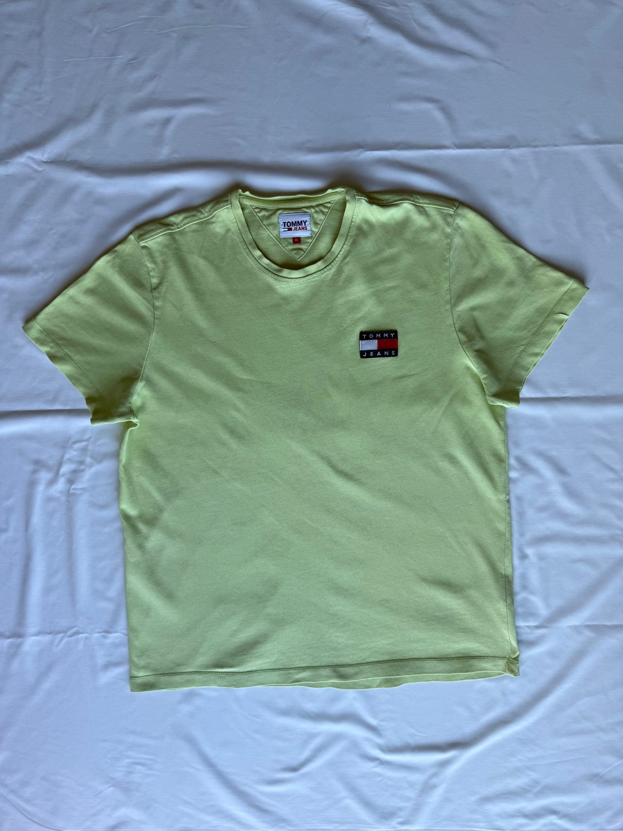 Tommy Hilfiger T-skjorte XL gul herre