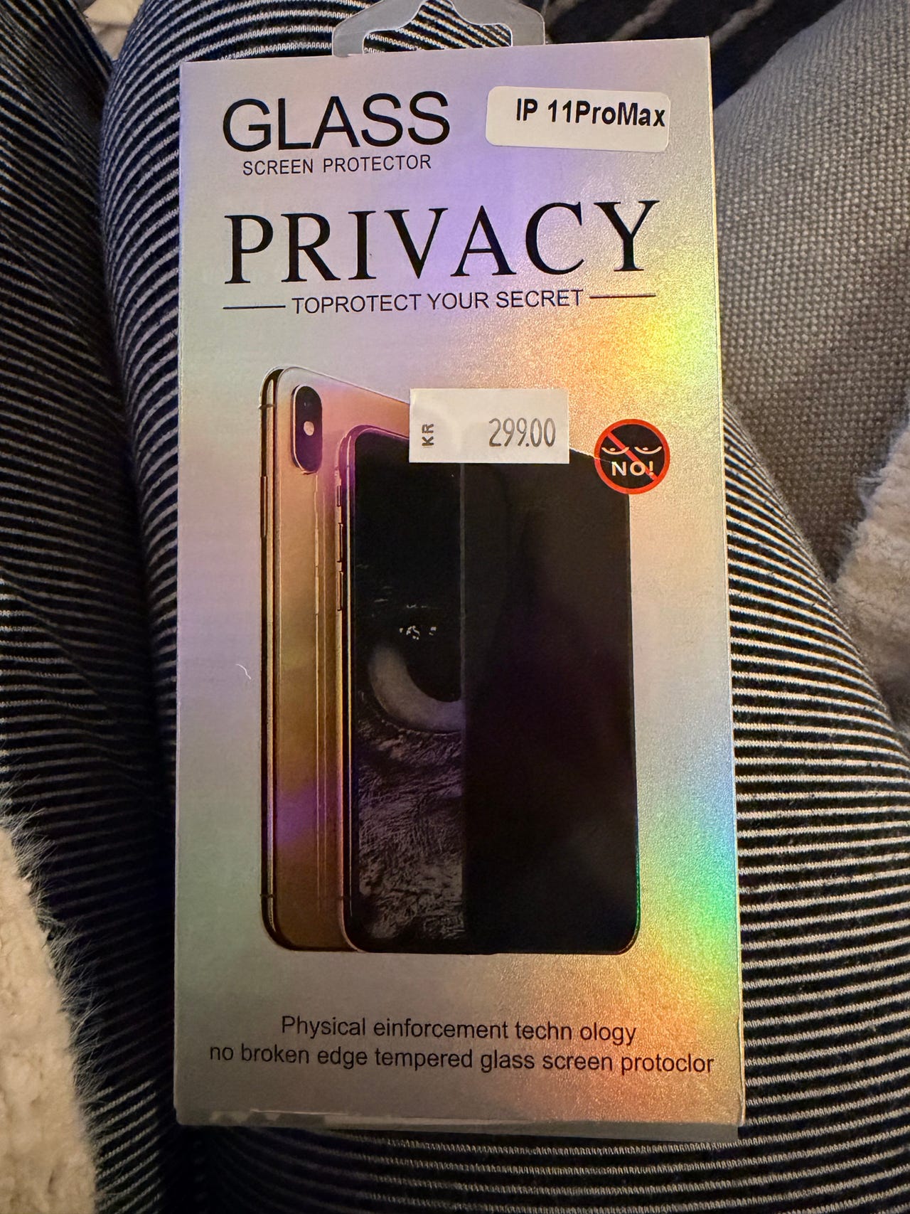 Privacy skjermbeskyttelse iPhone 11ProMax