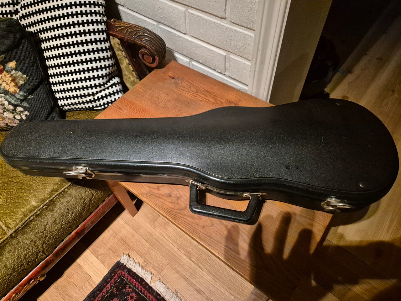 Fiolinkasse hardcase svart