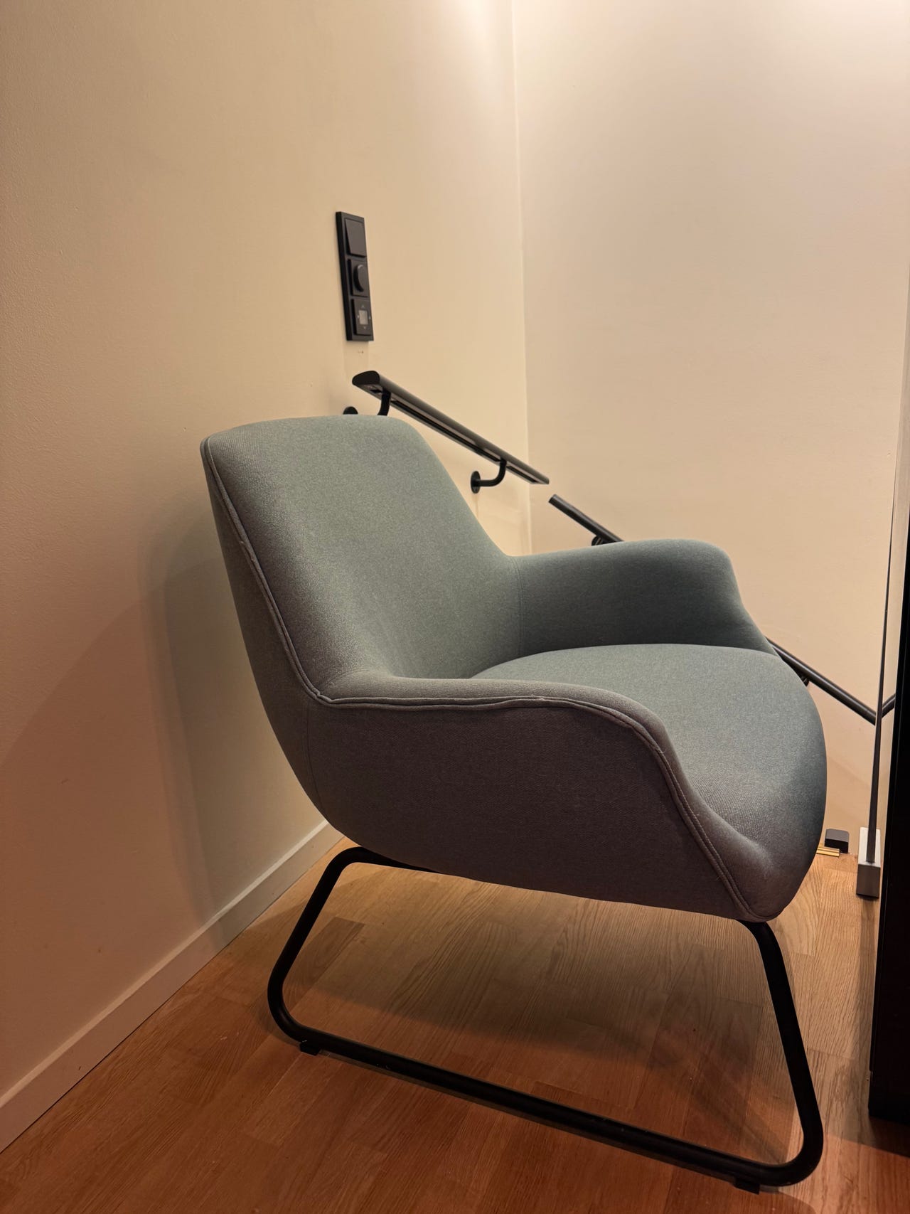 Otto lenestol fra Sofacompany, Fabio Grey Green
