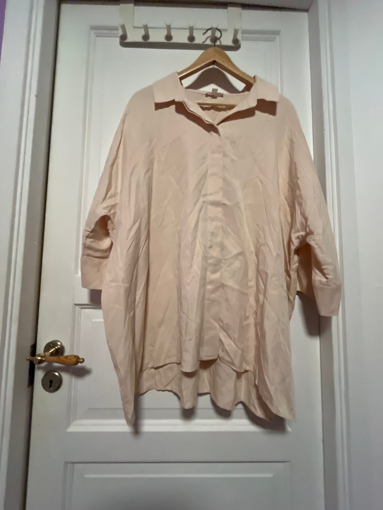 COS skjorte L beige dame lyocell