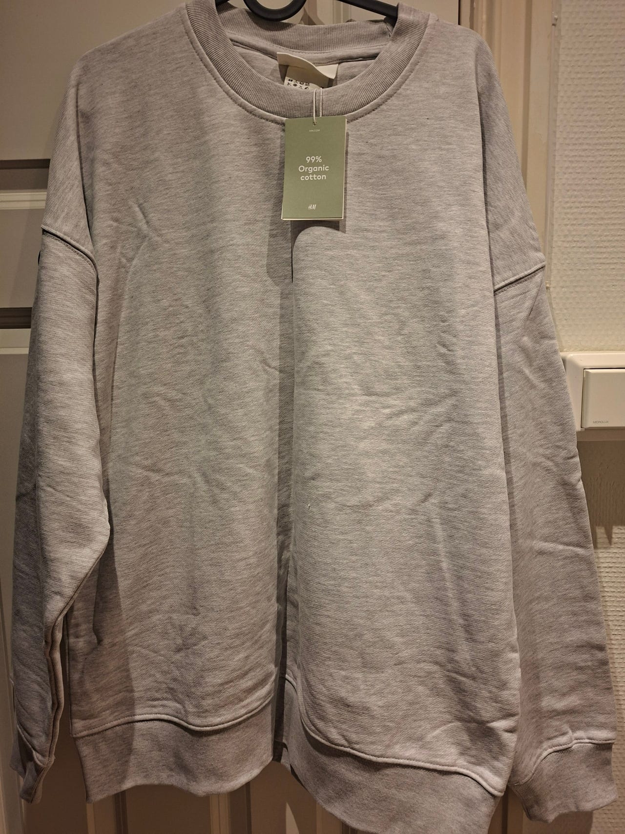 ny sweatshirt I øko bomull fra H&M