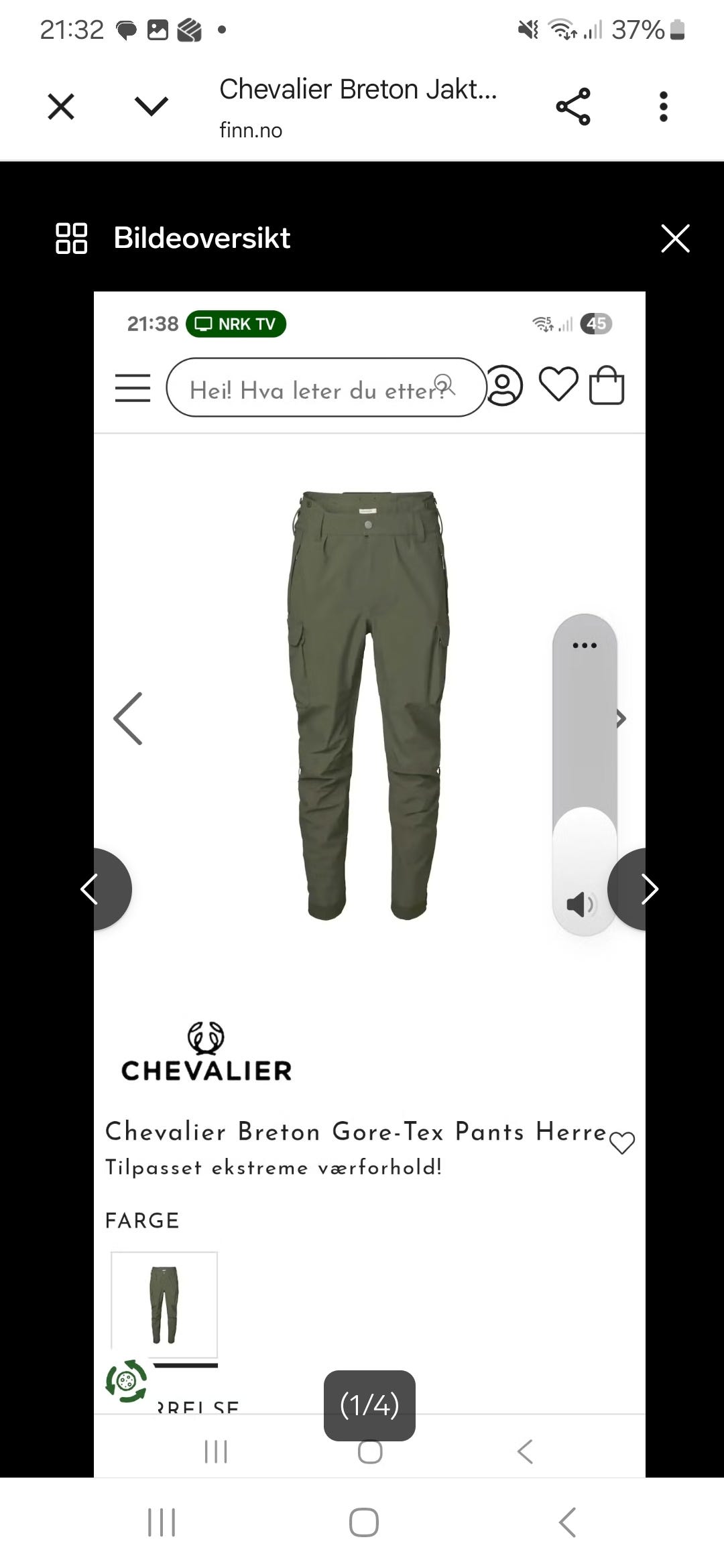 Chevalier jaktbukse Goretex