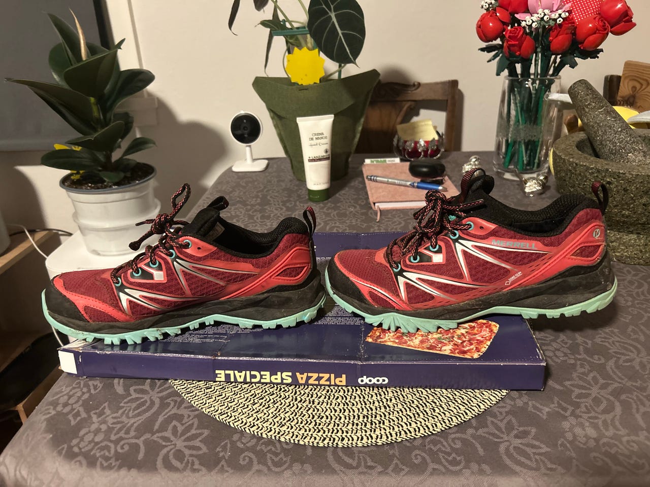 Merrell Gore-Tex joggesko str 38 rød