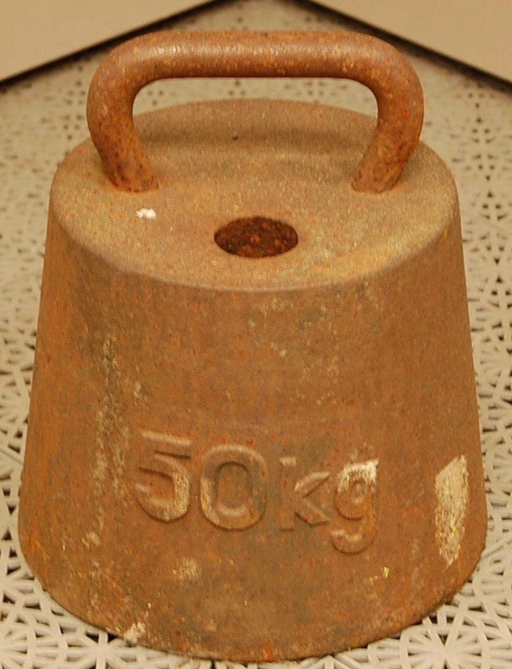 50 kg vektlodd i metall