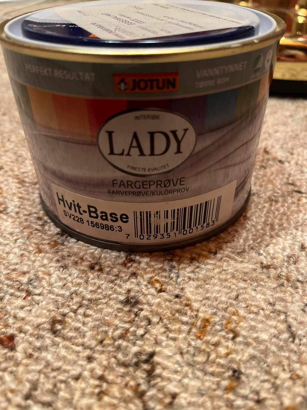 Jotun Lady fargeprøve maling 0,5L eggehvit