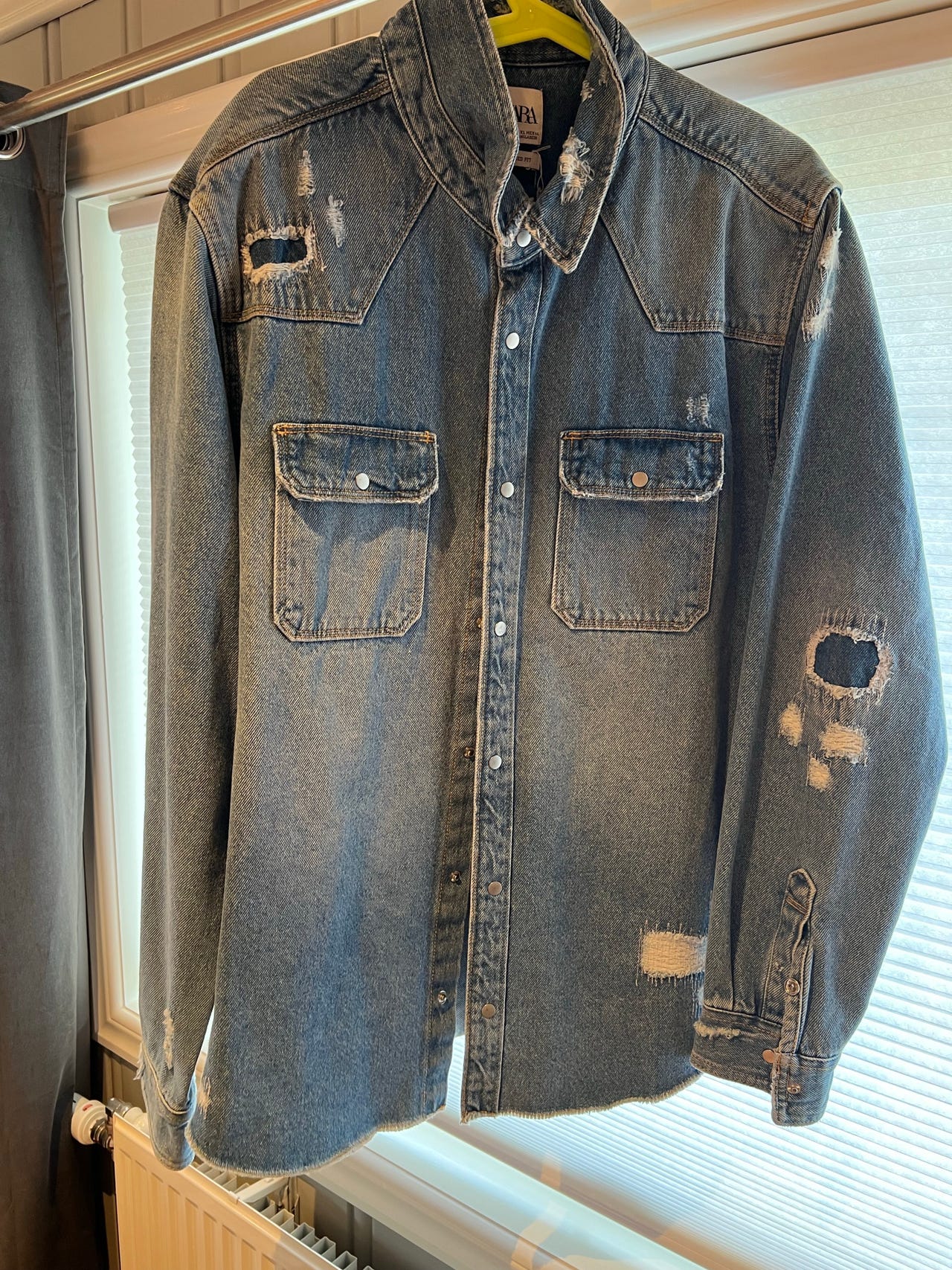 Zara denimjakke XL blå herre