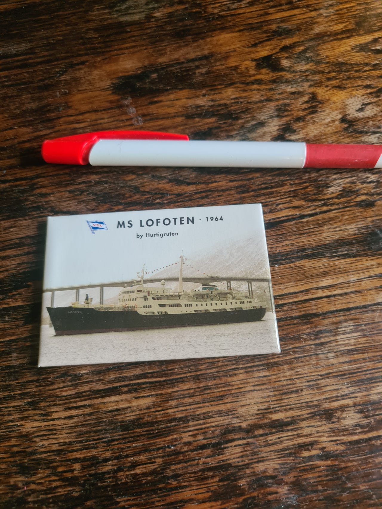 MS Lofoten kjøleskapsmagnet Hurtigruten
