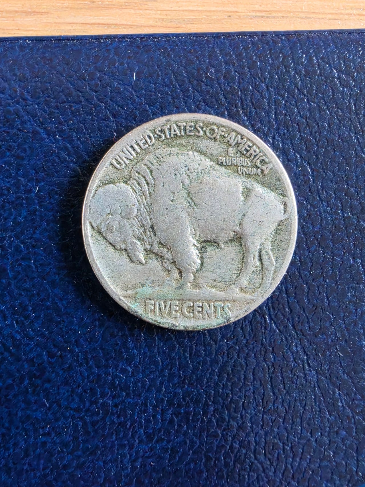 USA Buffalo nickel 5 cents mynt fra 1936
