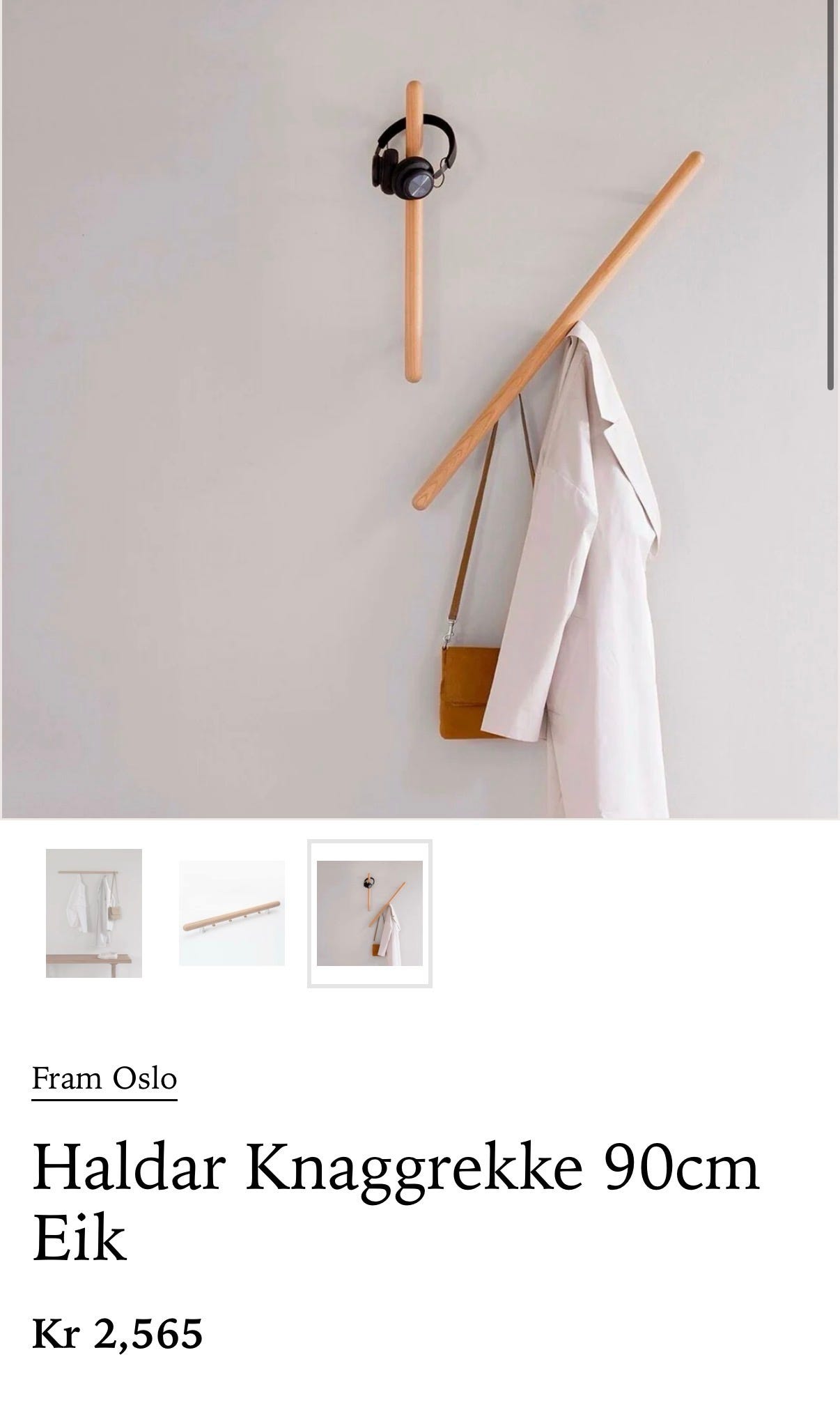 Haldar Knaggrekke 90cm