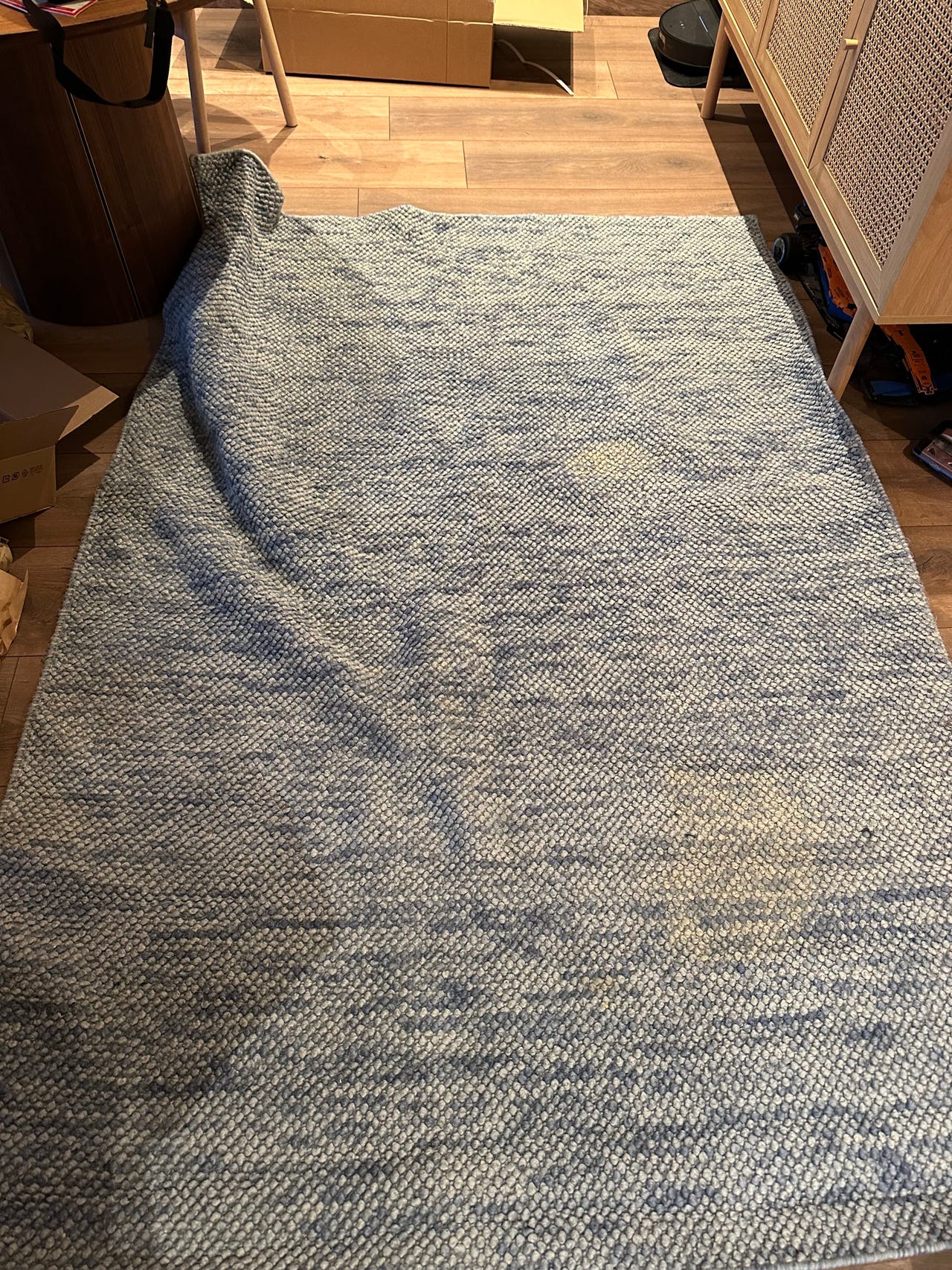 Blått teppe fra Skeidar