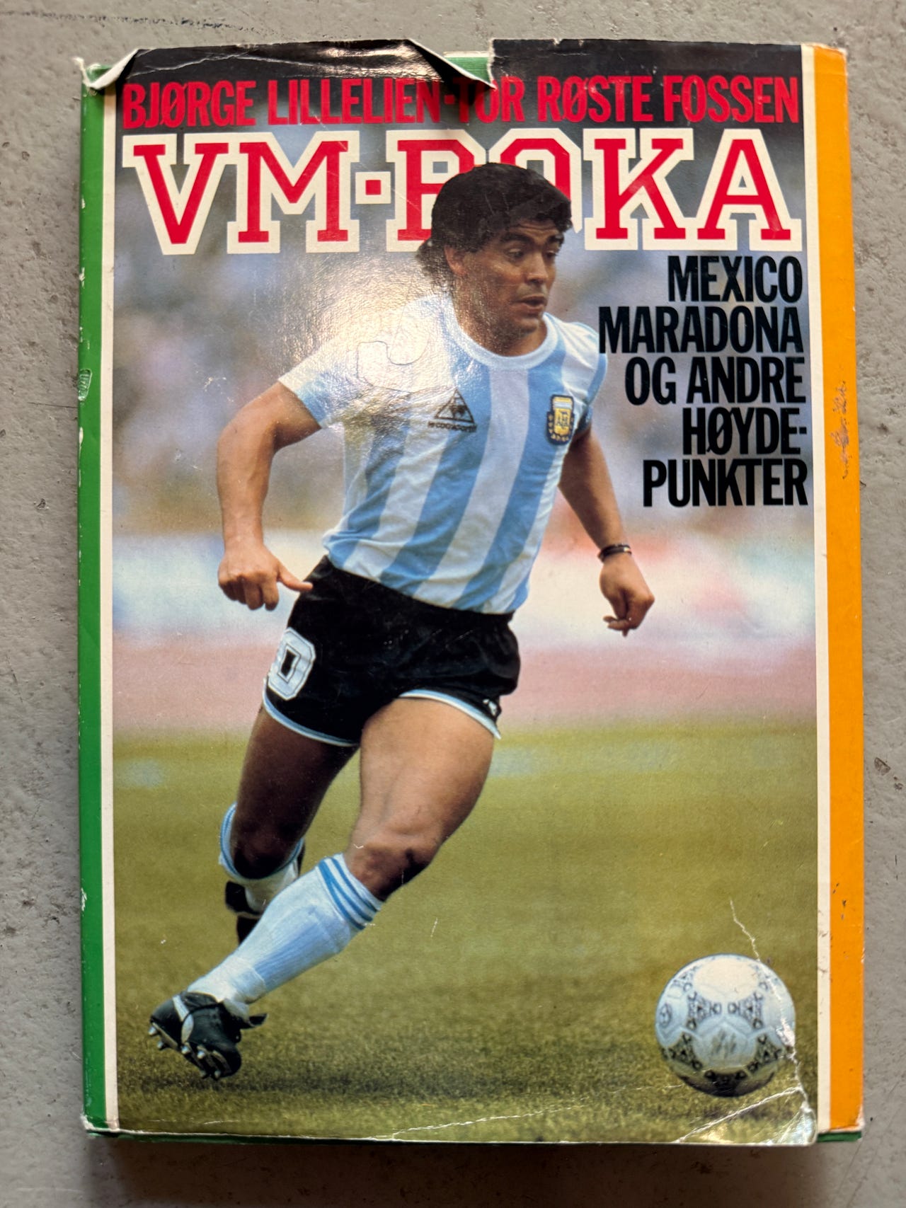 VM-boka Mexico 1986 fotballbok