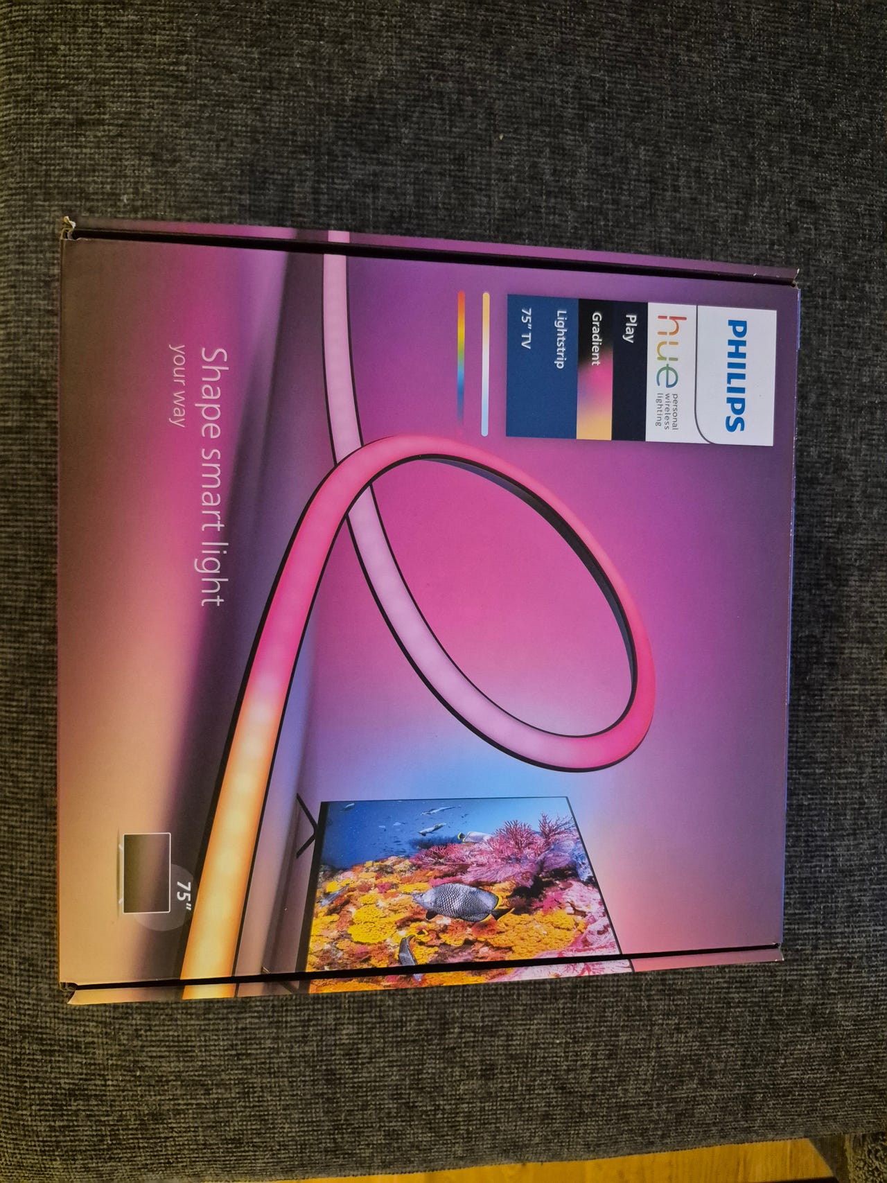 Philips Hue Play Gradient Lightstrip til TV 75"