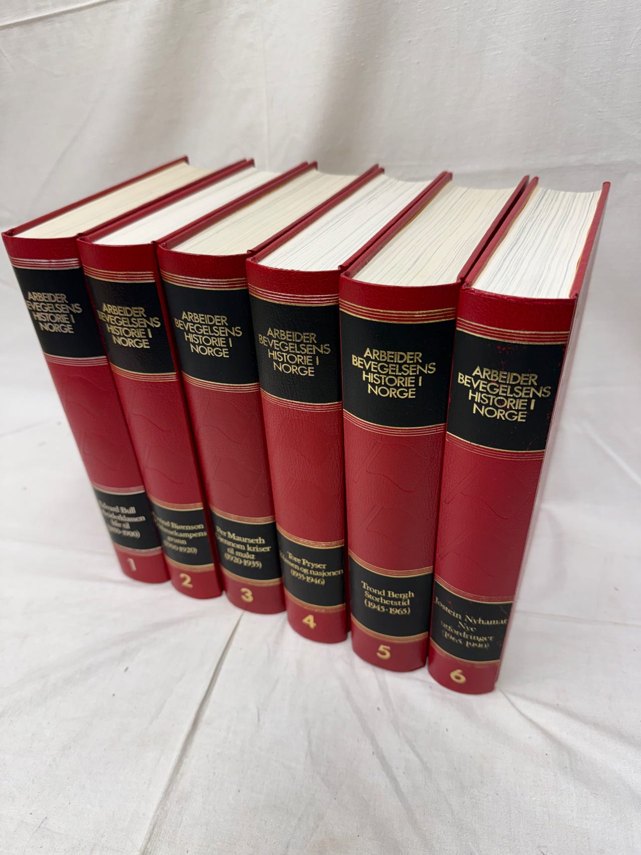 Arbeiderbevegelsens historie i Norge 1850-1990 (6 bind)