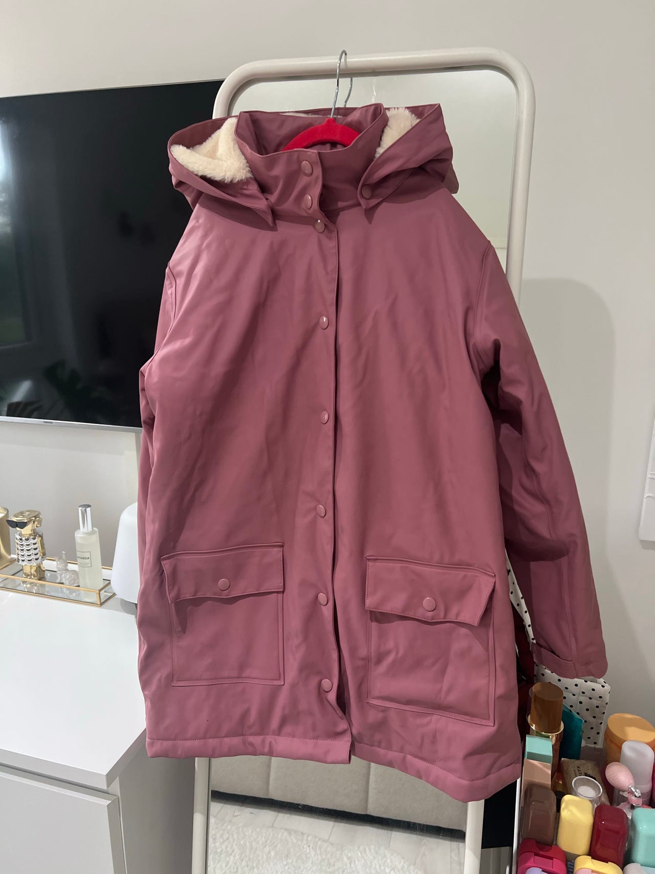 KappAhl rosa parkas/jakke jente str 146