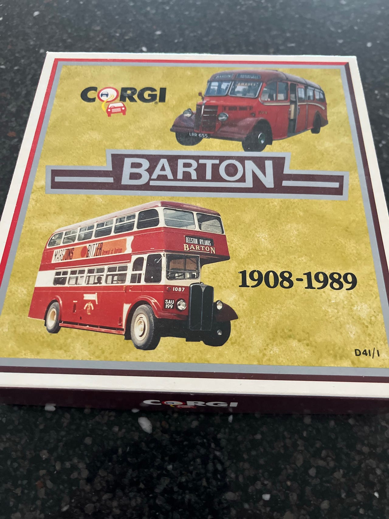 No91 ミニカー1/80 CORGI Northern lreland Corgi Barton 1908–1989 bussmodeller samlersett | FINN-torget