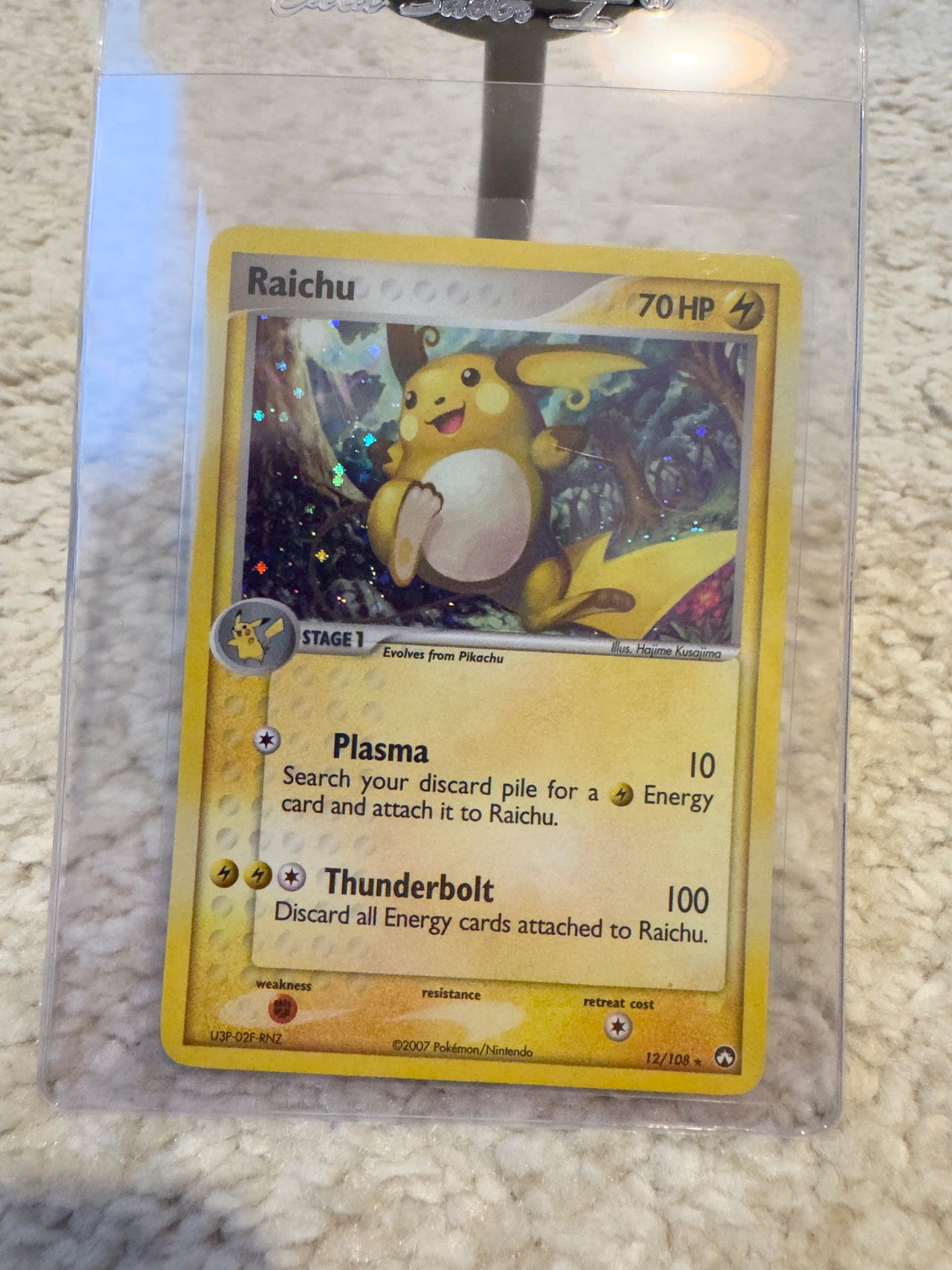 Pokémon Raichu 12/108 Holo – EX Power Keepers 2007 | FINN-torget