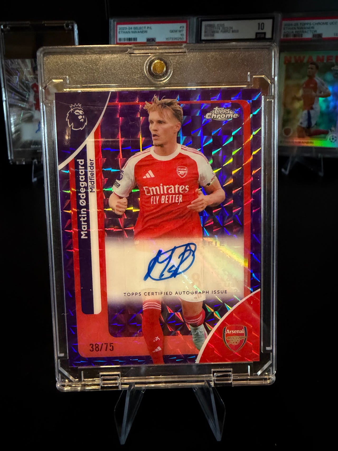 Martin Ødegaard – Topps Chrome Auto /75 – Arsenal | FINN-torget