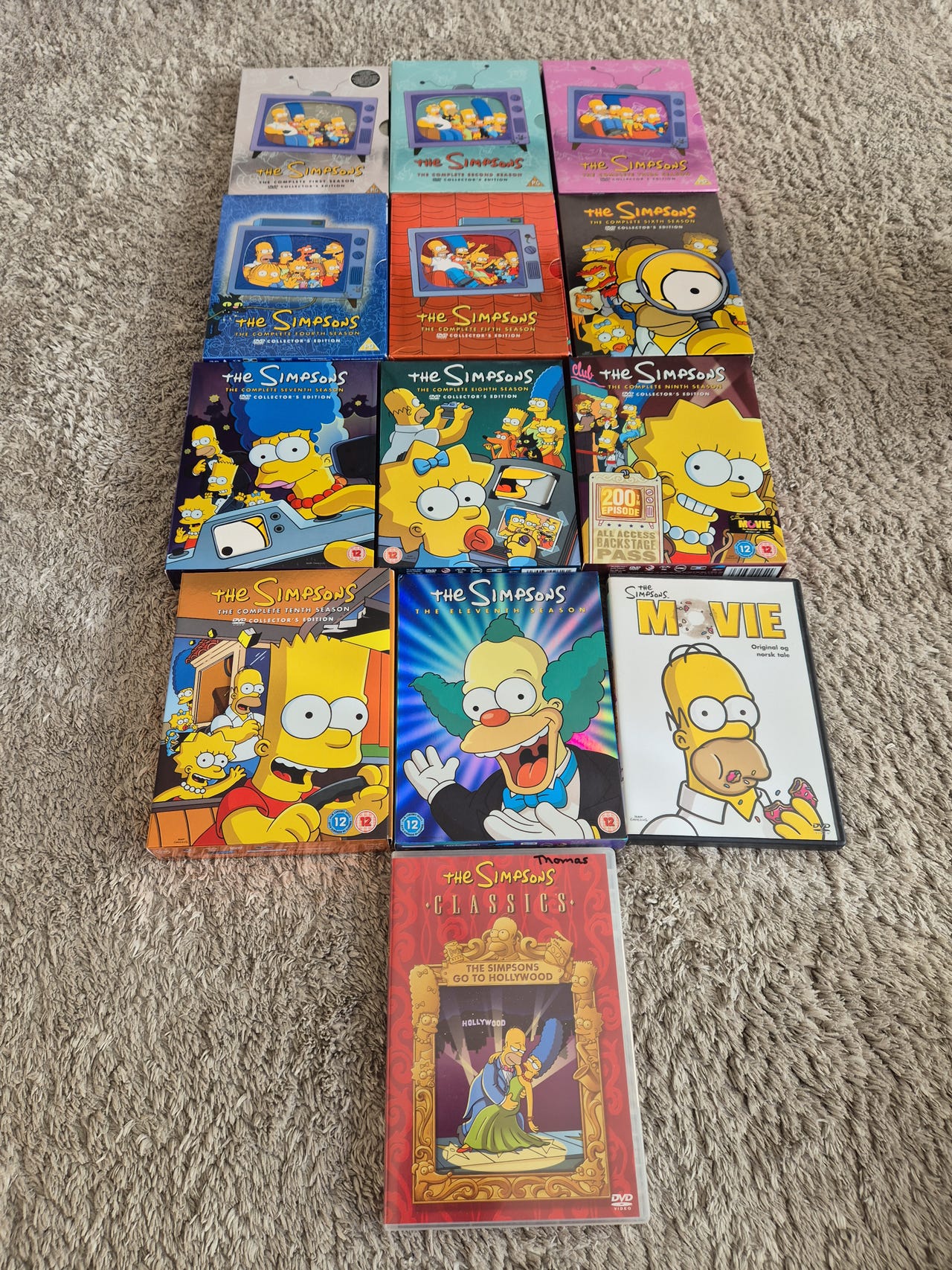 THE SIMESONS DVD まとめ売り The Simpsons DVD-samling + The Simpsons Movie | FINN-torget