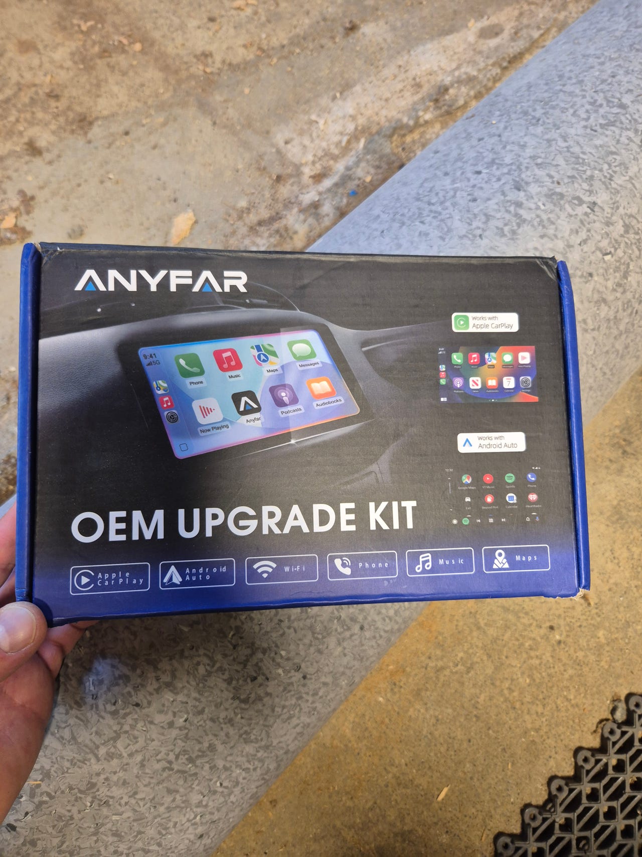 Anyfar OEM Upgrade Kit CarPlay/Android Auto for Mercedes NTG 5.0