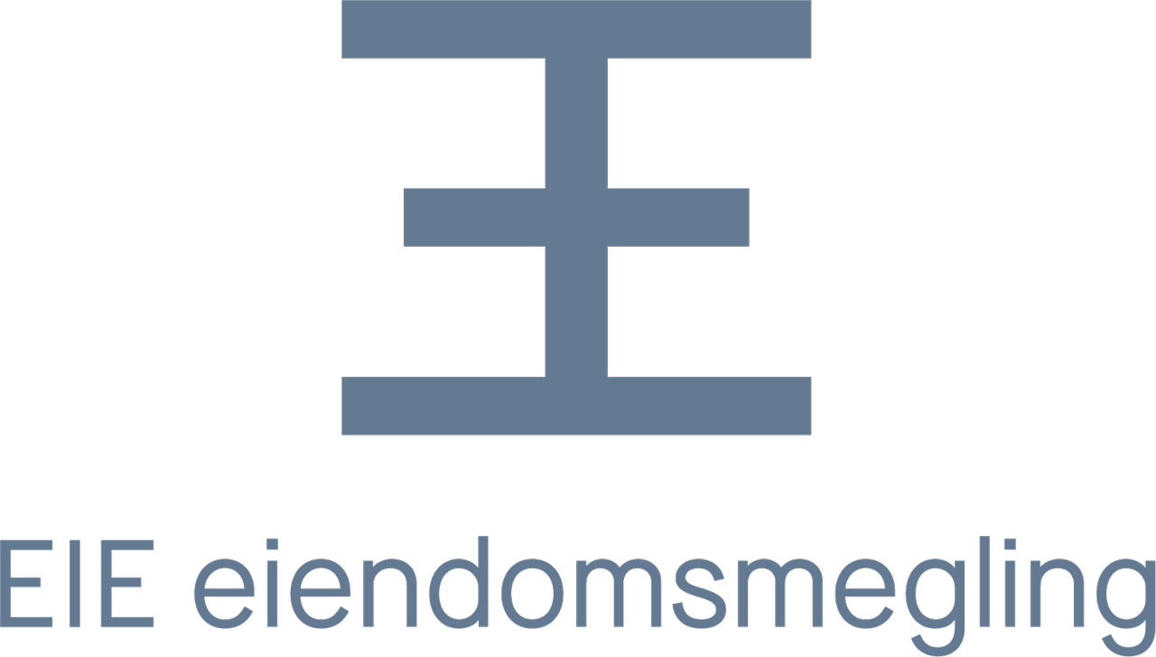 Logo for EIE eiendomsmegling Larvik.