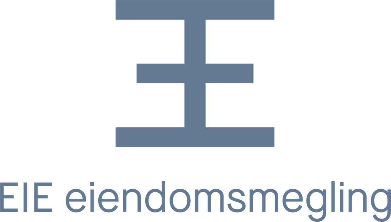 Logo for EIE eiendomsmegling Lørenskog.