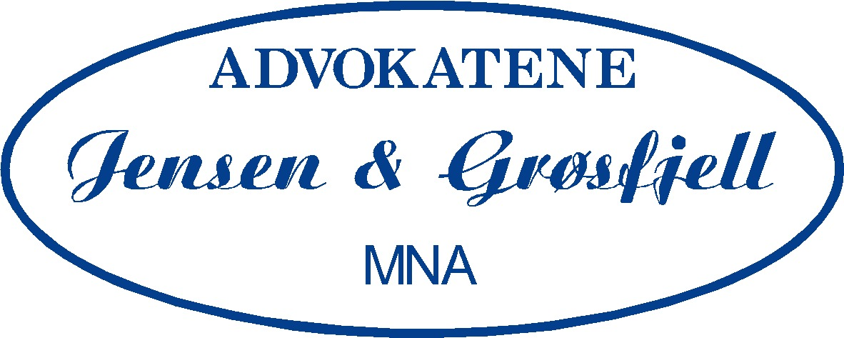 Logo for Advokatene Jensen & Grøsfjell.