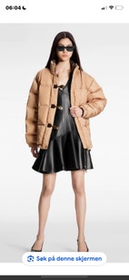 Louis Vuitton Monogram Accent Pillow Puffer Jacket | FINN-torget