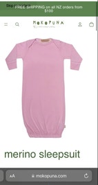 Super «sovepose» pysjamas i 100% merino ull fra Mokopuna (New