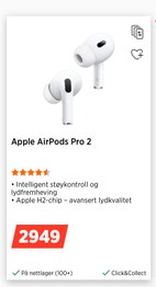 BILLIG!! AirPods Pro 2gen FINN-torget