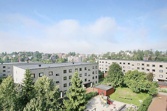 Utsikt fra sydvendt og solrik veranda Galleribilde