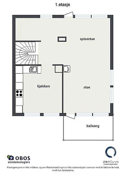 Floorplan letterhead - Munkebekken 211 - 1.etasje - 2D Floor Plan Galleribilde