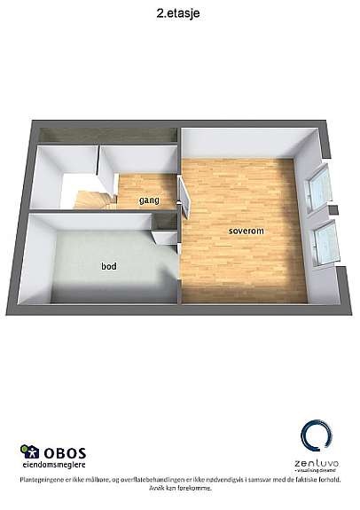 Floorplan letterhead - Munkebekken 211 - 2.etasje - 3D Floor Plan Galleribilde