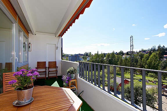 Balkong/utsikt Galleribilde