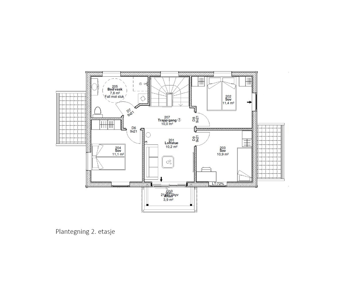Plantegning 2. etasje