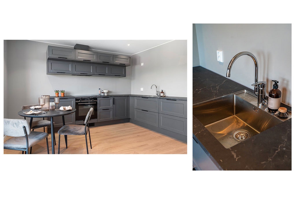 Benkeplate med underlimt vask