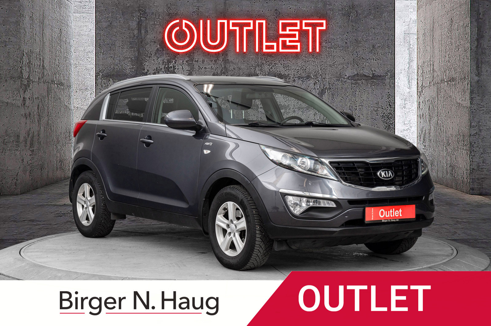 Kia Sportage 2,0 CRDi Sportline 4WD OUTLET | FIREHJULSTREKKER?