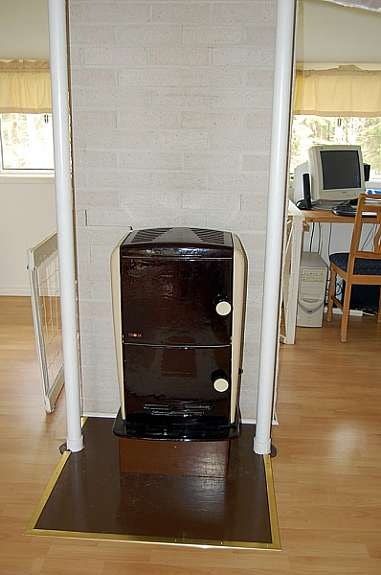 Kamin i allrum på övervåning Galleribilde