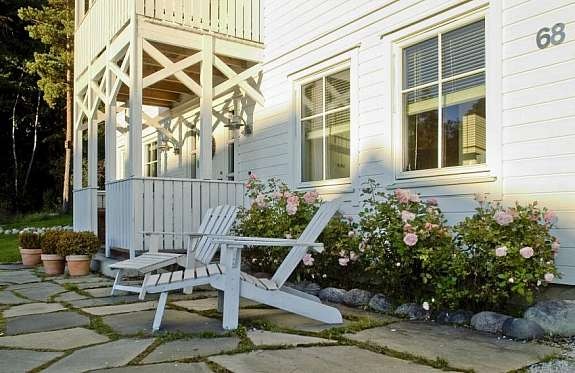 Flott skifer på fremsiden av boligen Galleribilde